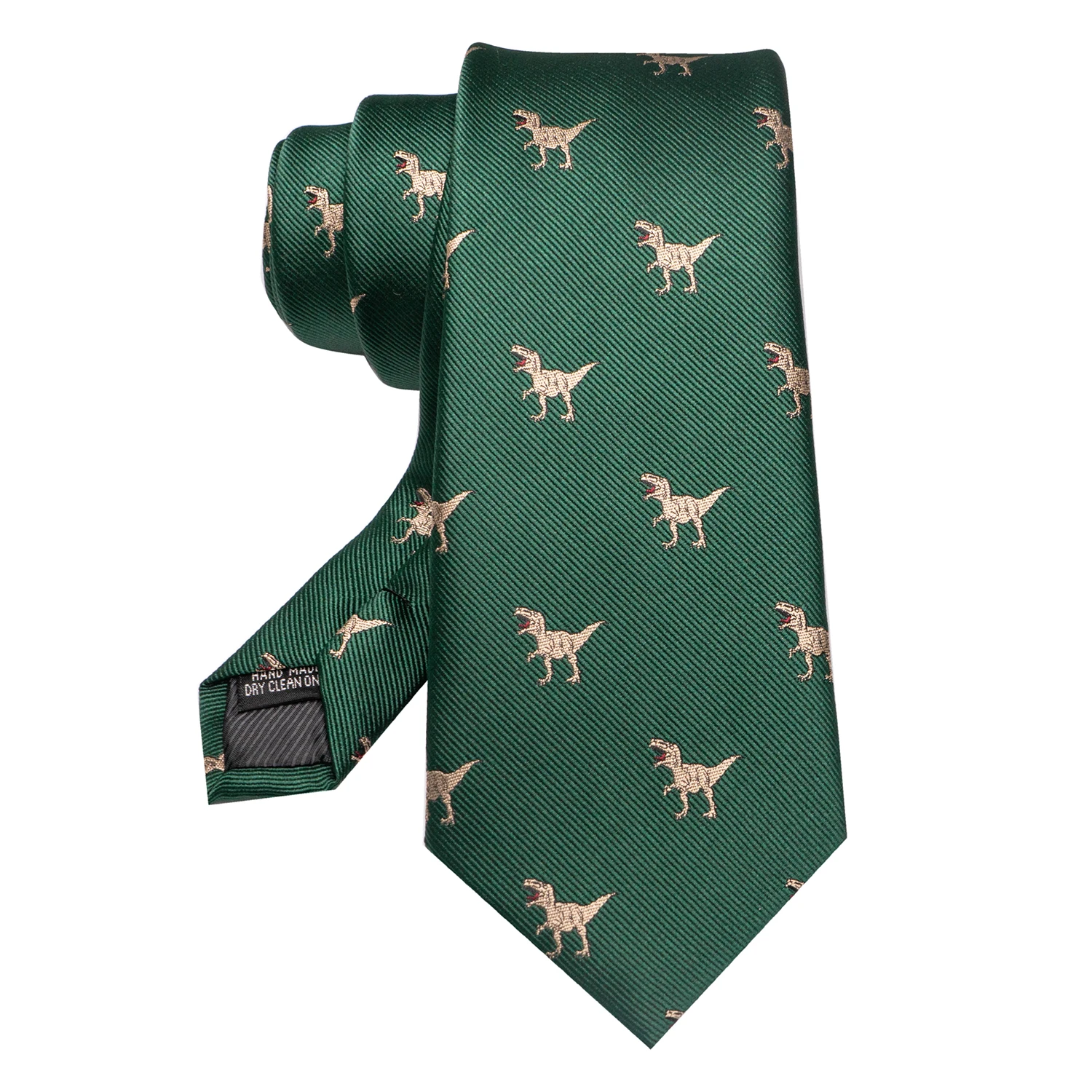 Novità Cravatta animale per uomo Personalità Cravatta intrecciata in seta Dinosauro Lumaca Volpe Fenicottero Regalo accessorio per matrimonio per feste di moda