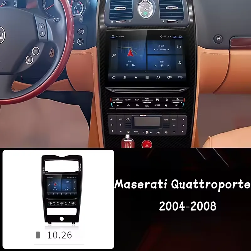 

10.26 Inch Qualcomm Android For Maserati Quattroporte 2004-2012 Car Radio Wireless Carplay GPS Navigation Stereo Multimedia