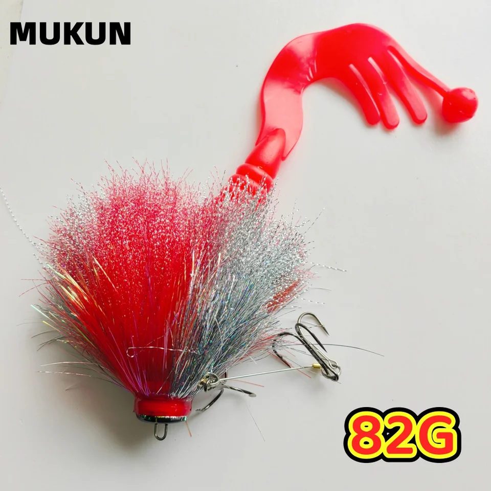 Leurre souple articulé MUKUN 22 cm/82 g, type souris rigide, pour la pêche au brochet et au bar._voghion.com