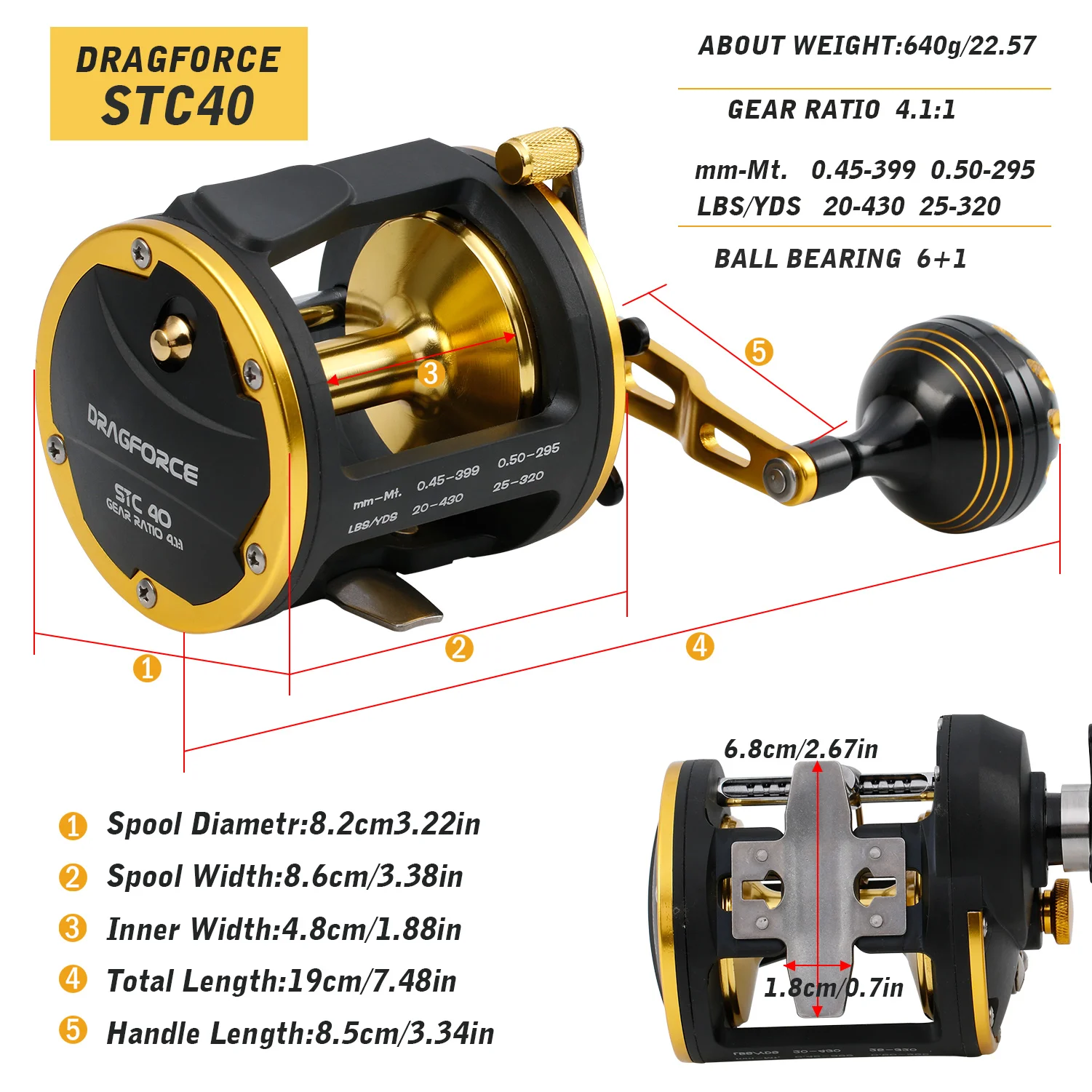 Sougayilang Trolling Reel Saltwater Level Wind Reel Drag Reels Boat Fishing Ocean Fishing for Sea Bass Grouper Pesca 6+1BB/4.1:1 - AliExpress 18 Sougayilang Trolling Reel Saltwater Level Wind Reel Drag Reels Boat Fishing Ocean Fishing for Sea Bass Grouper Pesca 6+1BB/4.1:1 - AliExpress 18