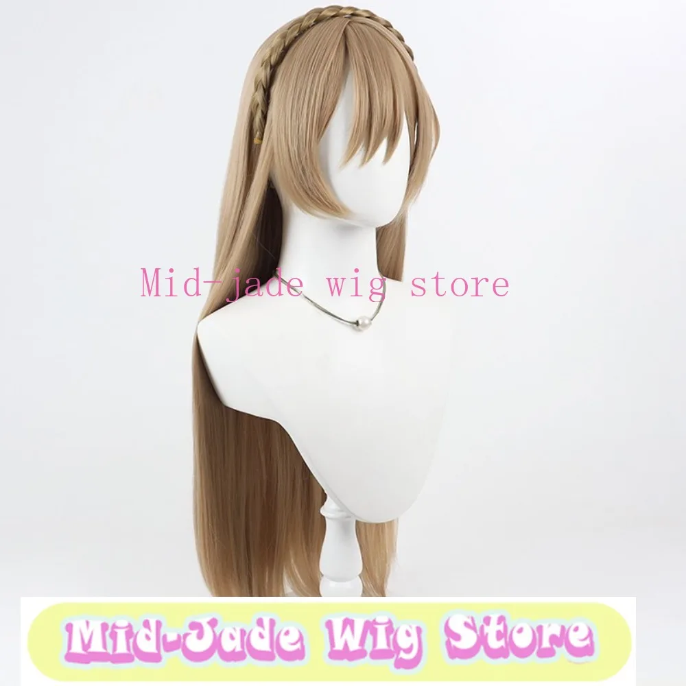Anime Furen E Lustario Cosplay Wig Blonde Hairpiece Costume Accessory for Creator Meetups Broadcast Shows