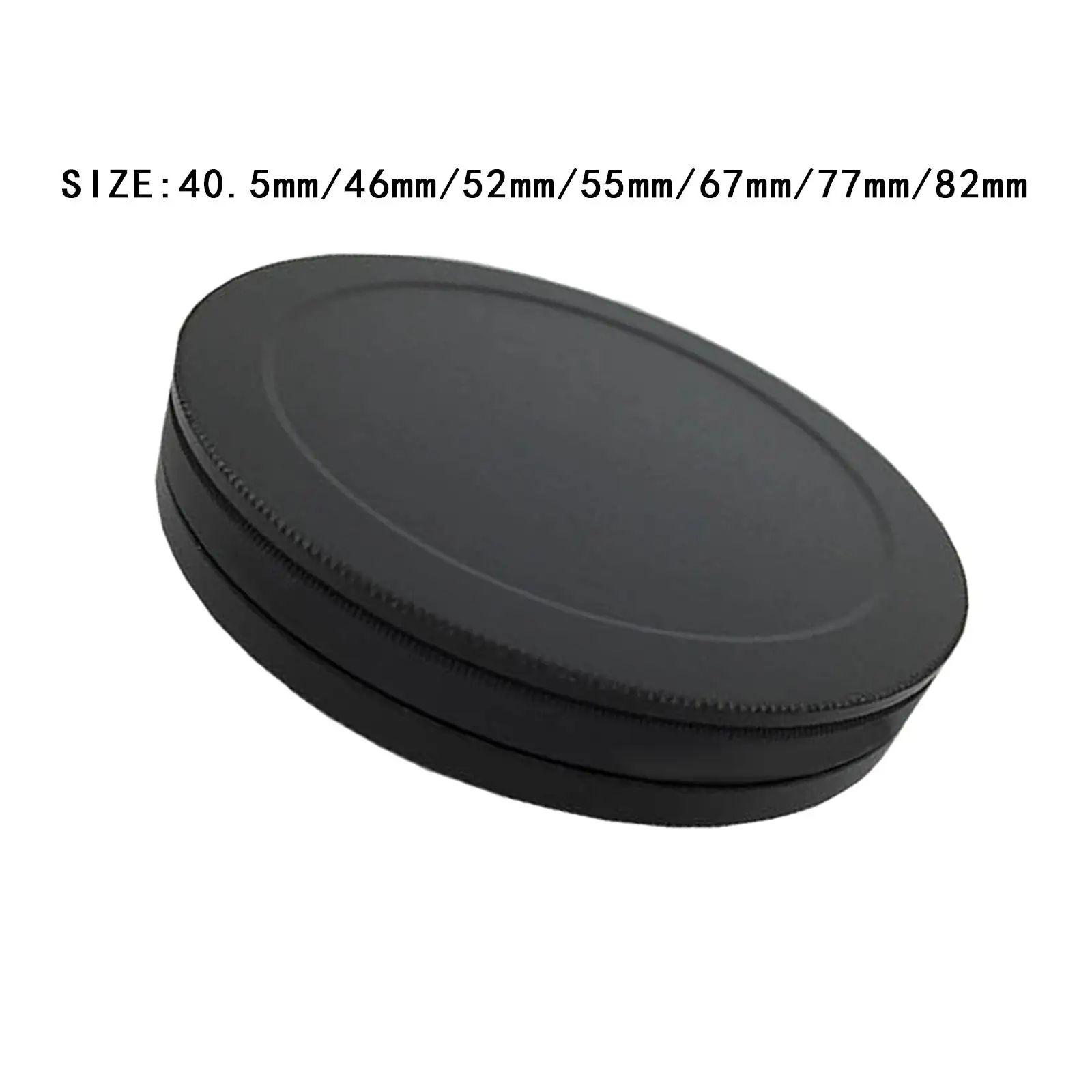 2x Metal Round Screw in Lens Filter Stack Caps Filters Cover Metal Box Black