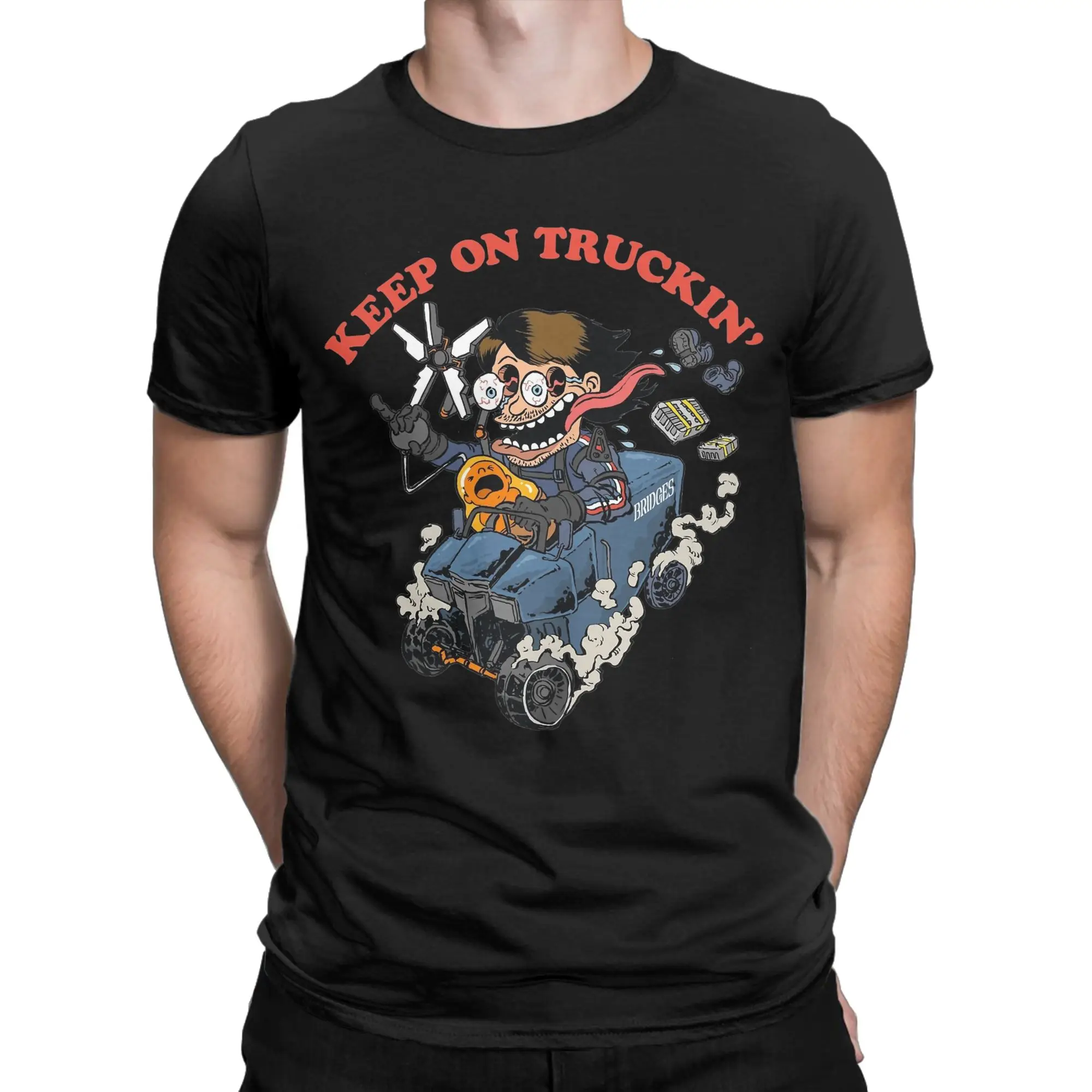 Men Women's T Shirt Keep On Truckin Sam Porter Bridges Death Stranding Game T Shirts Hipster Tee Shirt Street Style Clothing