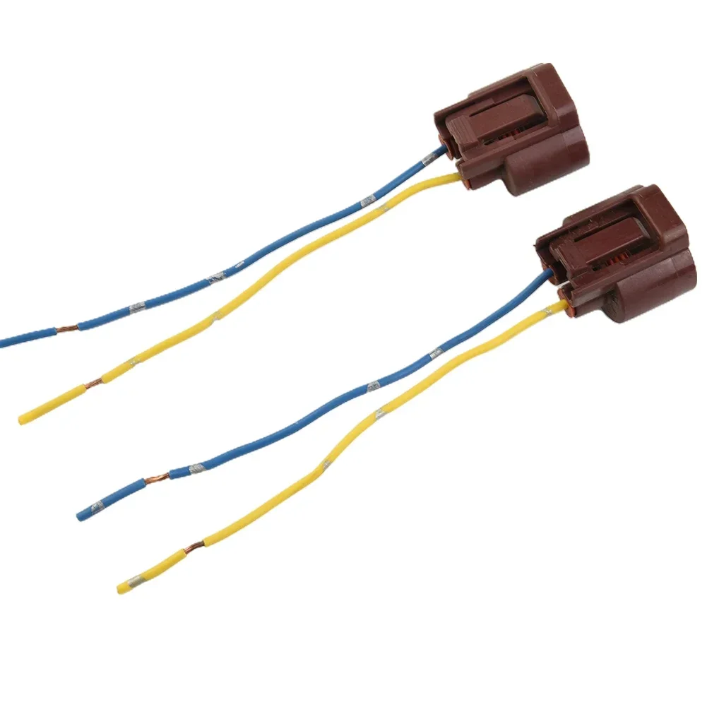 Wire Harness Light Socket Professional Installation Two Harness Fog Wire Pigtail Female U Copper Wire 5 Inches Long