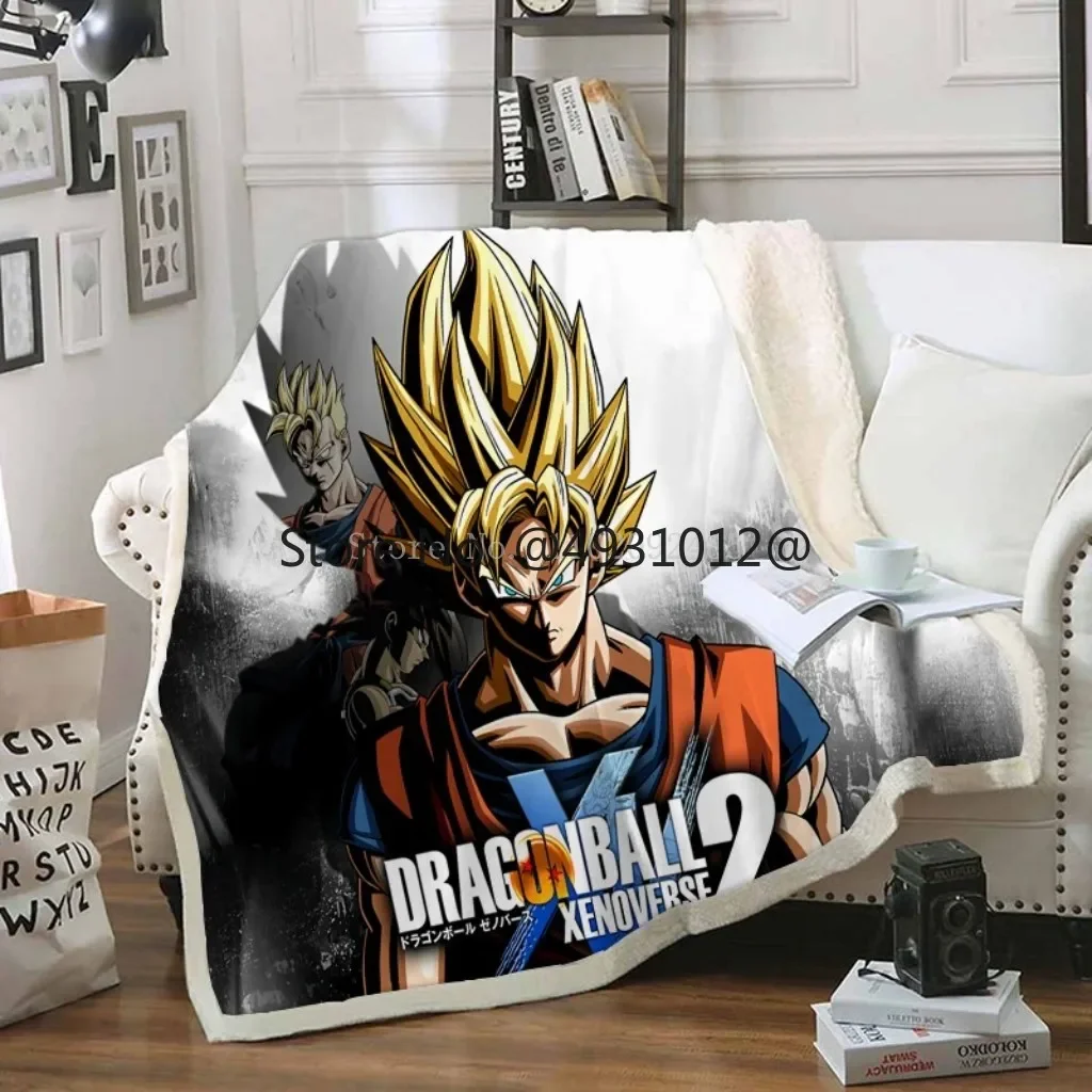 2026 سوبر فيغيتا لعبة دراغون بول الرسوم المتحركة Shenron قيلولة بطانية ثلاثية الأبعاد مطبوعة غرفة نوم أريكة لينة مريحة الفانيلا شيربا البطانيات