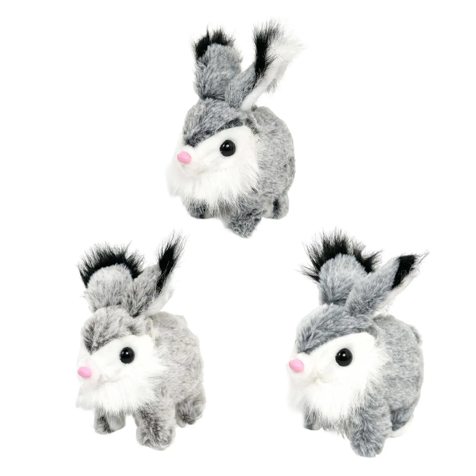 Pluche Bunny Speelgoed Konijn Interactief Elektronisch Huisdier Draagbaar Realistisch Schattig Wandelen Wiebelen Oren voor Kinderen Geschenken