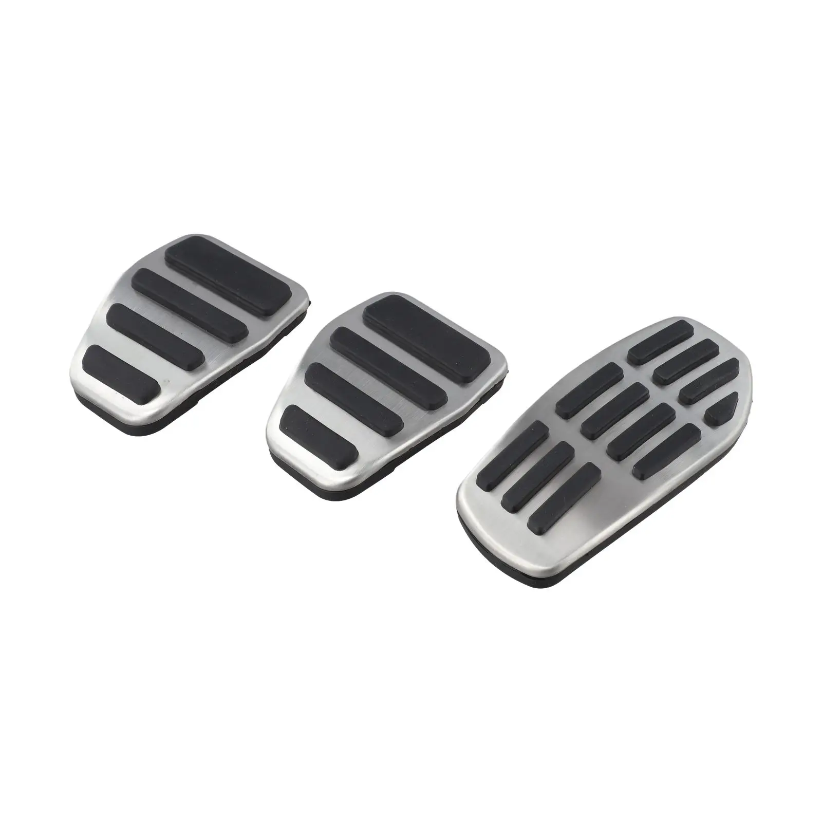 Non-Slip Stainless Steel Throttle and Brake Pedals for Nissan Qashqai For SUVs with Optimized Traction Pattern