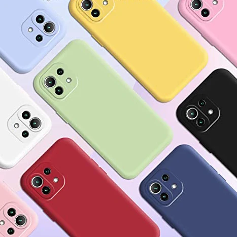 Candy stoßfeste Silikonhülle für Xiaomi Mi 11 Lite Mi 11 lite NE 5G, matte weiche Rückseite, 4G 5G kompatibel – Detail 1