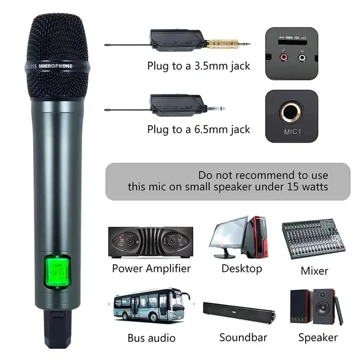 Audio Professional Karaoke Microphone Outdoor Home Singing Sound Card Live Broadcast Equipment Wireless Dynamic MIC