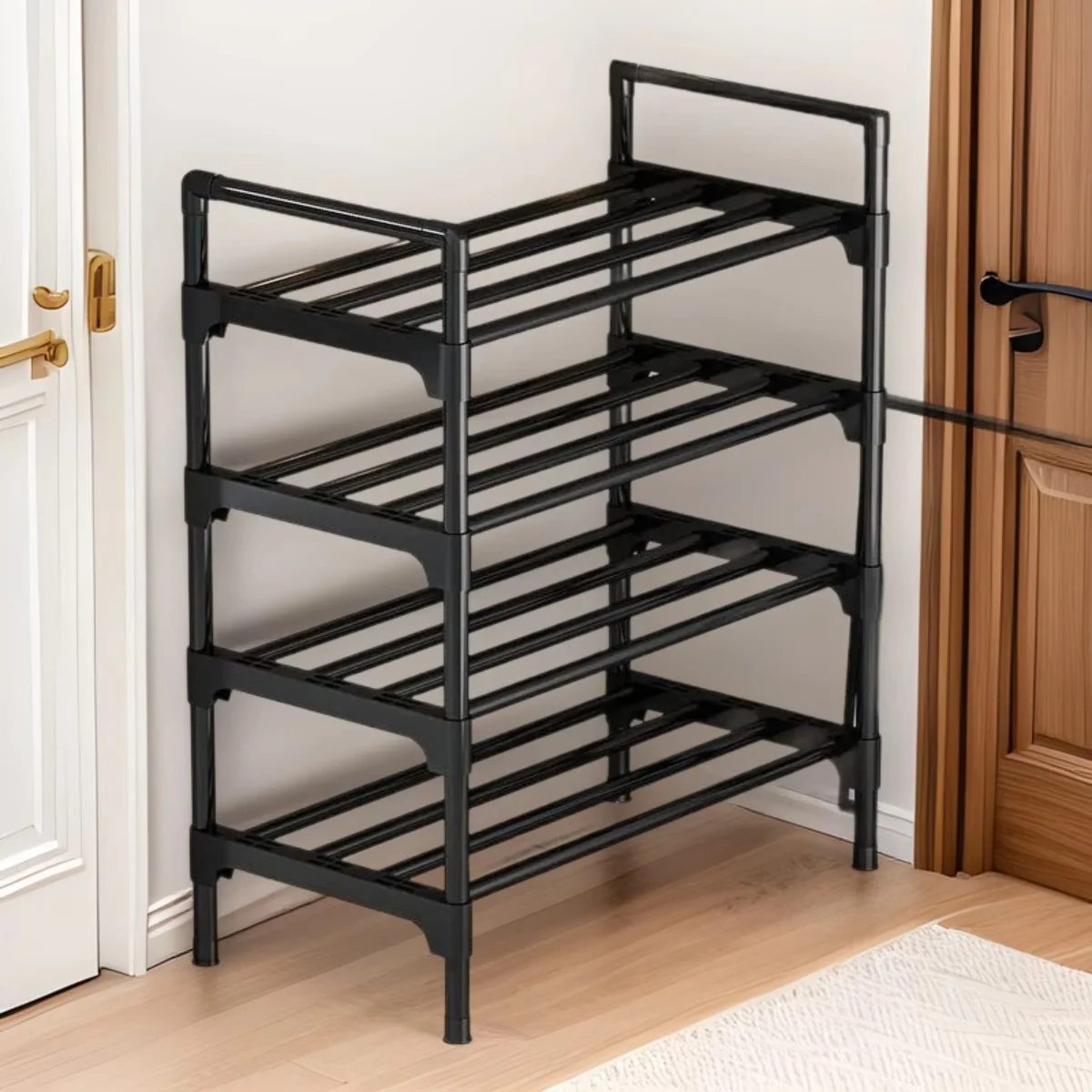 Sapateira para Entrada de Casa, Armário de Sapatos Multinível para Porta de Entrada de Dormitório Interno, Estante de Armazenamento Multifuncional