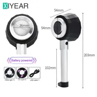 Handheld Illuminated Magnifier Loupe Optical Glass Magnifying Glass With Light Scale Magnifying Jewelry Loupe With Measure Scale