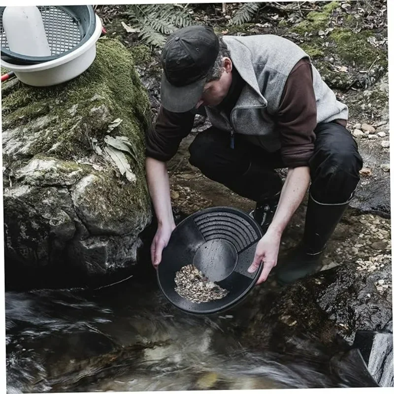 Alat Pencuci Emas Portabel dengan Desain Riffle, Tahan Lama, Ringan, untuk Penambangan Emas dan Deteksi Logam