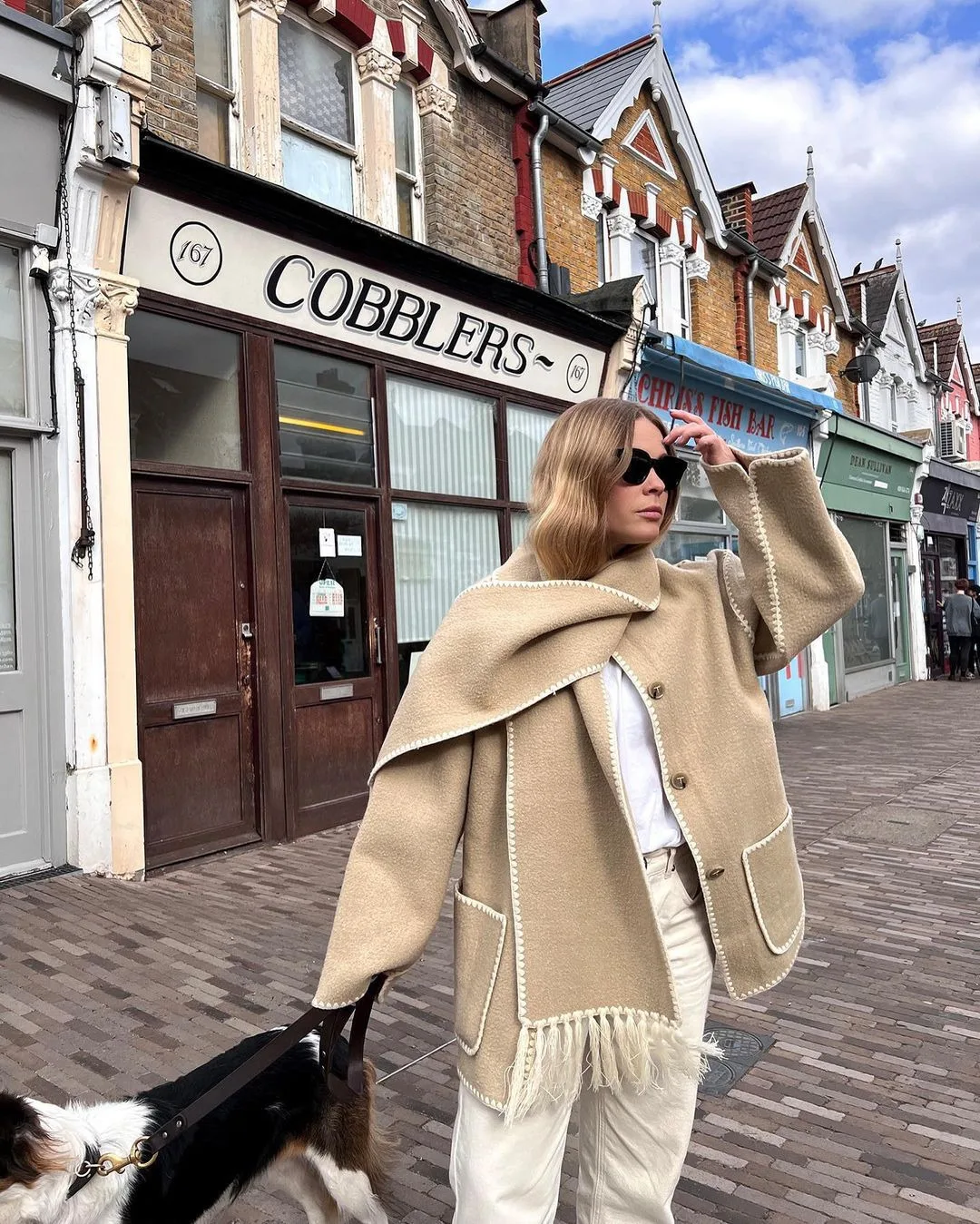 

Элегантные осенне-зимние шерстяные пальто, модные женские свободные куртки с длинным рукавом и шарфом, офисная женская толстая смесь, новинка 2025 года, верхняя одежда