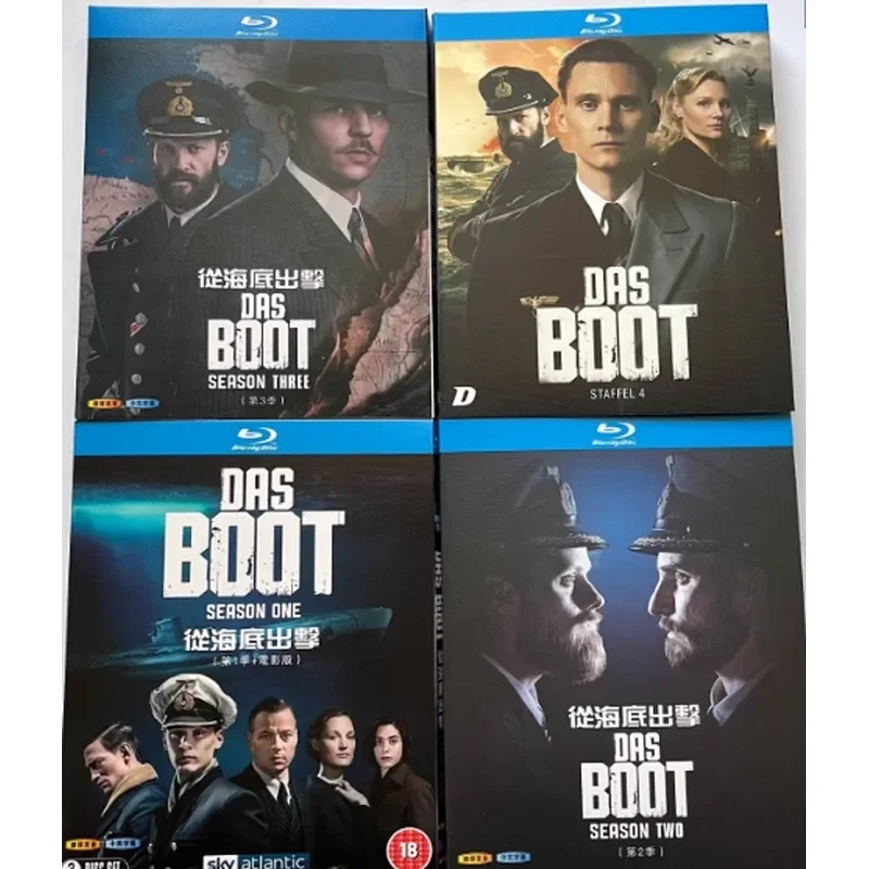 

BD Blu-ray German Drama From the Bottom of the Sea Seasons 1–4 Das Boot Seasons Restored Edition 9-Disc Box
