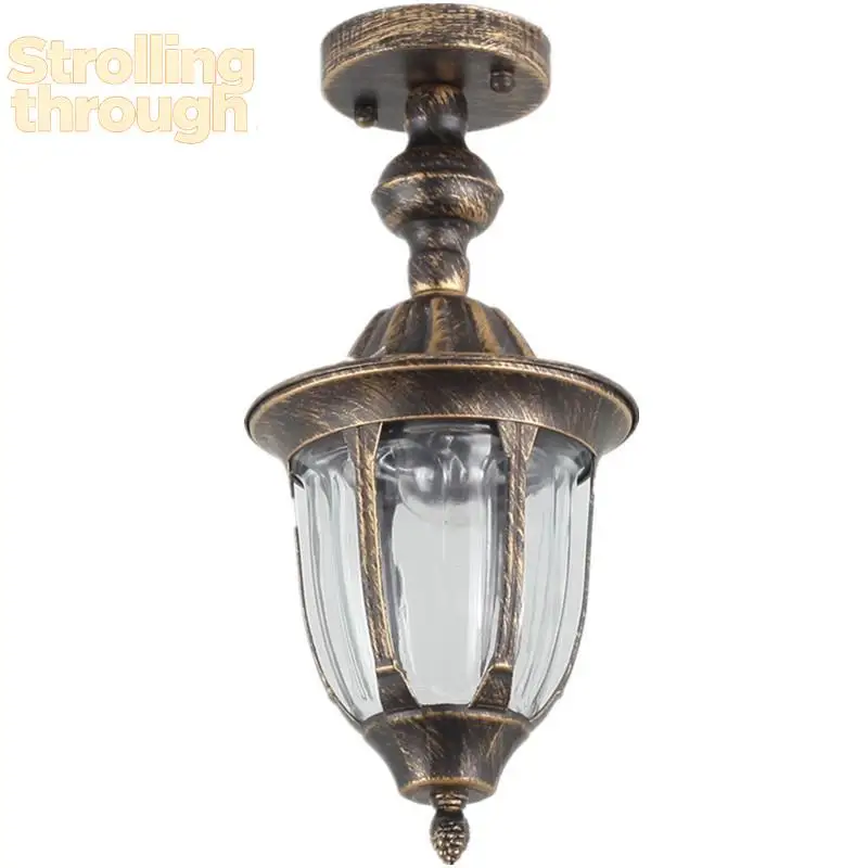 

Уличный водонепроницаемый подвесной светильник в американском стиле, ретро-светильник для балкона, коридора, двери, потолочный светильник, уличный светильник для двора