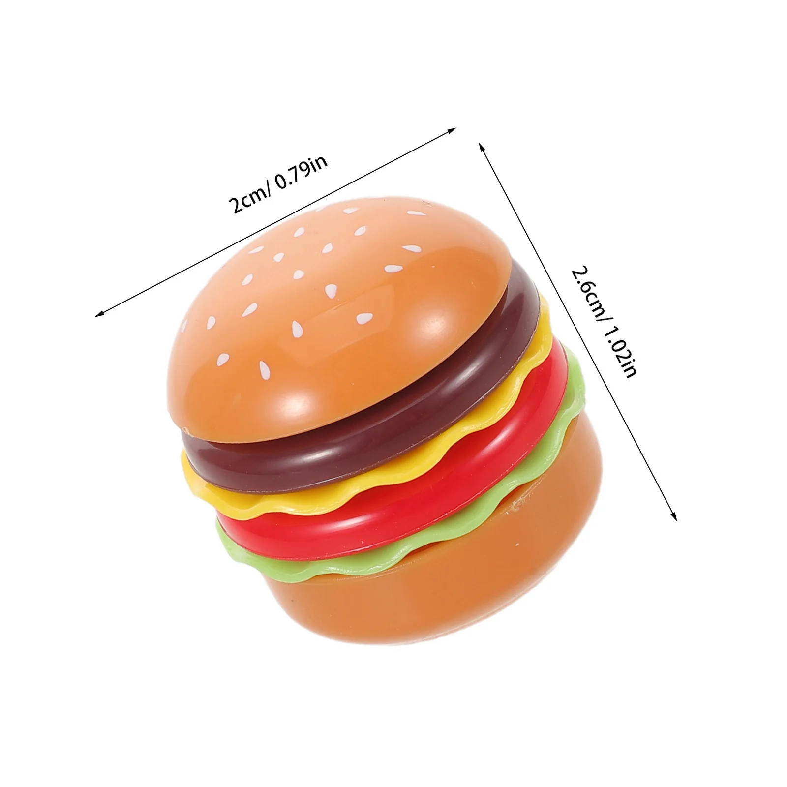 Mini-Simulationslebensmittel: Realistische Burger-Requisite für Puppenhaus-Küchenzubehör, Miniatur-künstlicher Hamburger, gefälschte Lebensmittel für Bjd