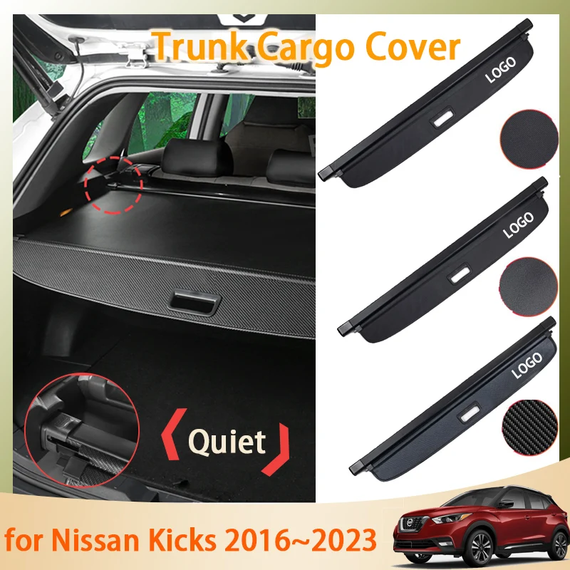 

Trunk Curtain Mat for Nissan Kicks P15 2017 2018 2019 2020 2021 2022 2023 Accessorie Luggage Rack Rear Curtain Retractable Shade