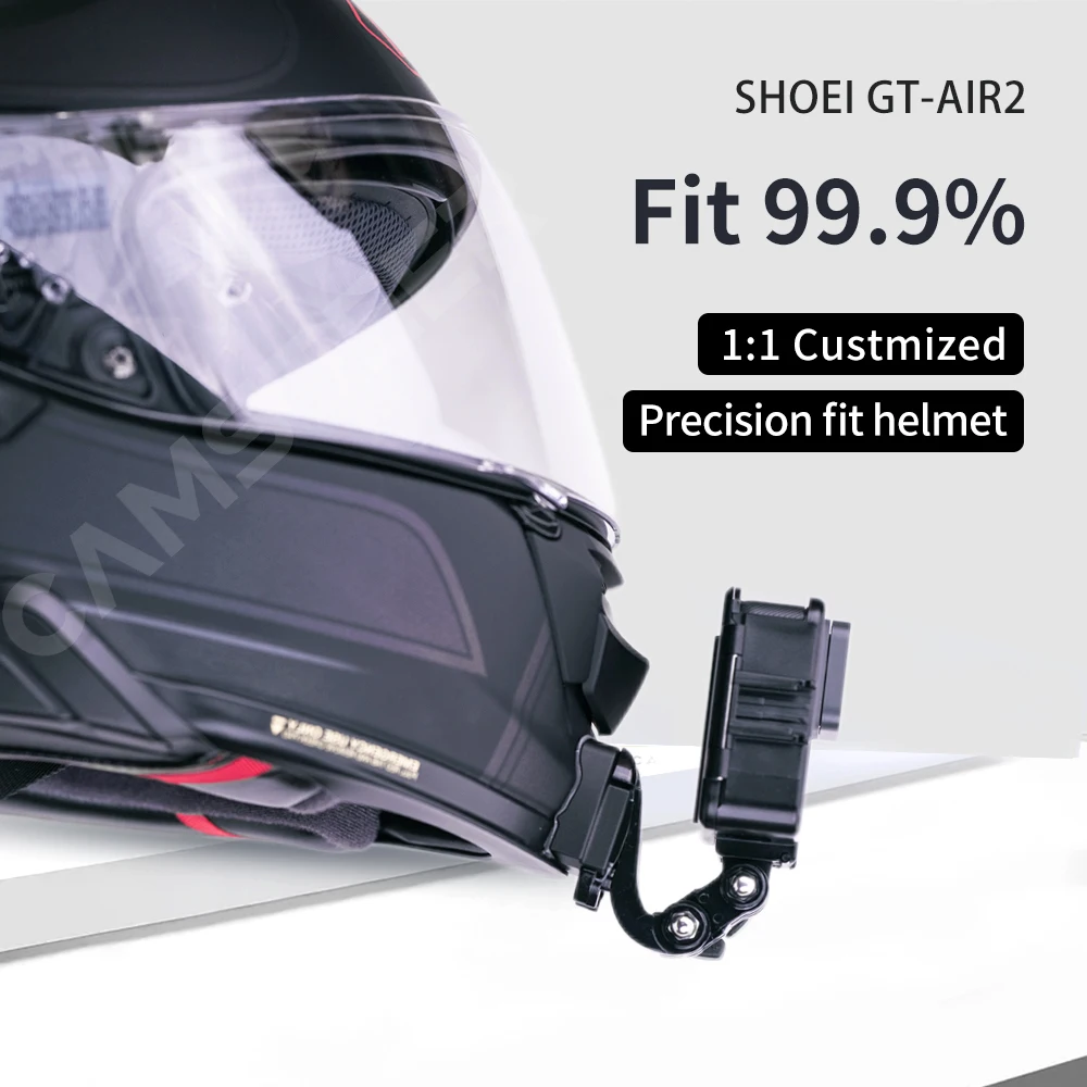 Per Shoei Gt Air2 supporto per mento per casco personalizzato in alluminio per fotocamera GoPro Hero12/11/10/9 Insta360 X4 X3 Ace pro DJI Action 3/4