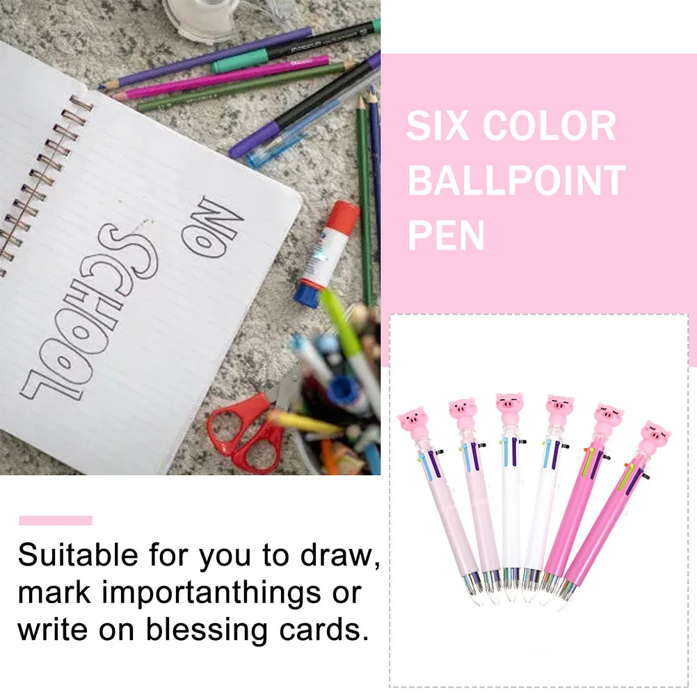 

12Pcs Cartoon Ballpoint Pens Premium Material Creative Writing Pens for Students School Supplies Office Stationery Gift