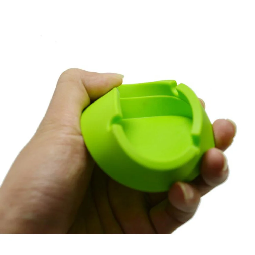 

Portable Rubber Silicone Ashtrays Round Cigarette Holder Smoking Accessories Ashtrays Bendable Ceniceros Flexibles