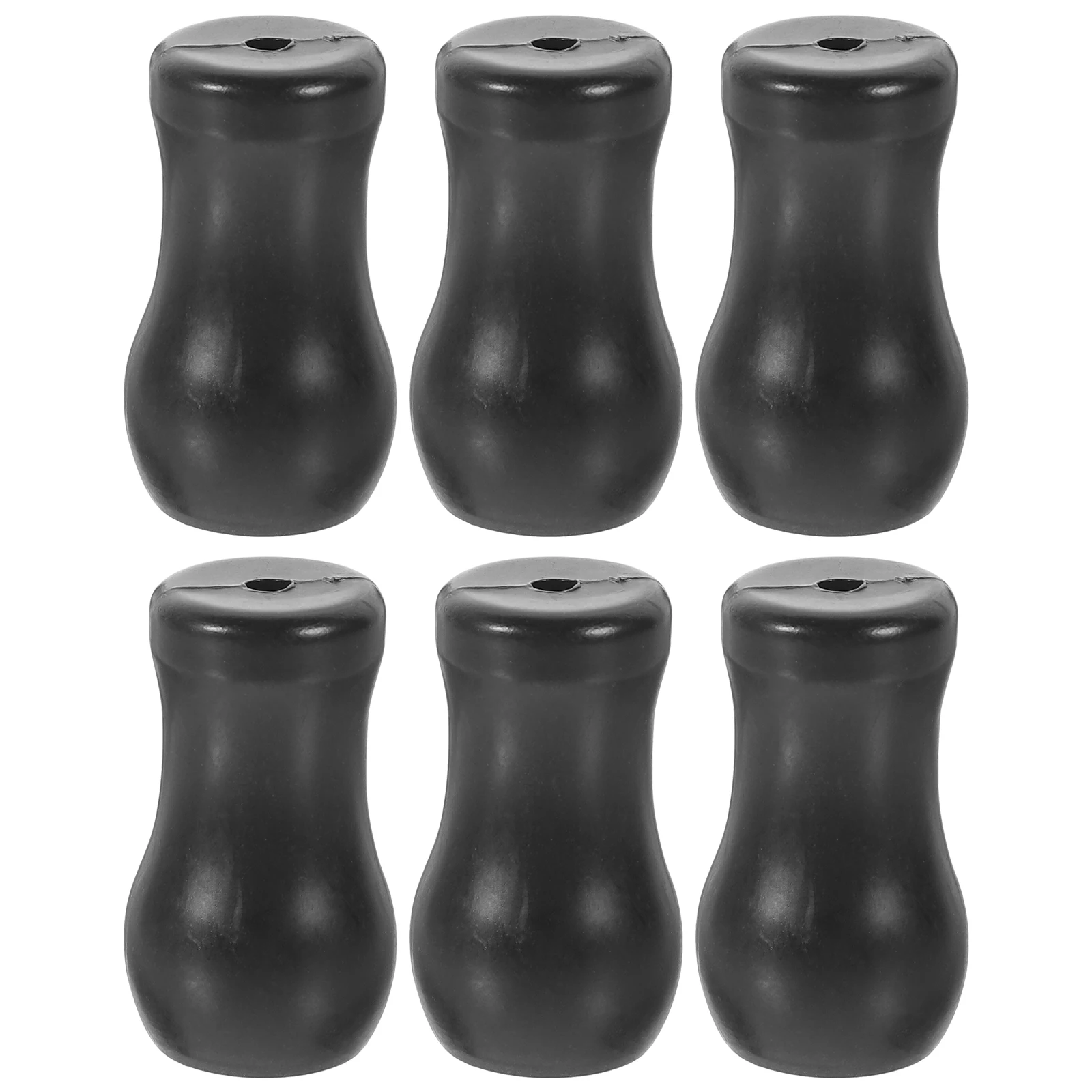 

6pcs Black PVC Curtain Pendant Accessories Blind Cord Pull Knob Hanging Ball Tassel Window Decor Hardware