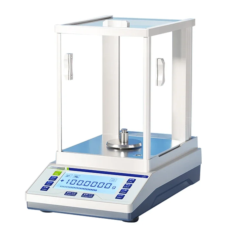 Electronic analytical balance laboratory 0.0001g precision balance scale 0.1mg thousandth.