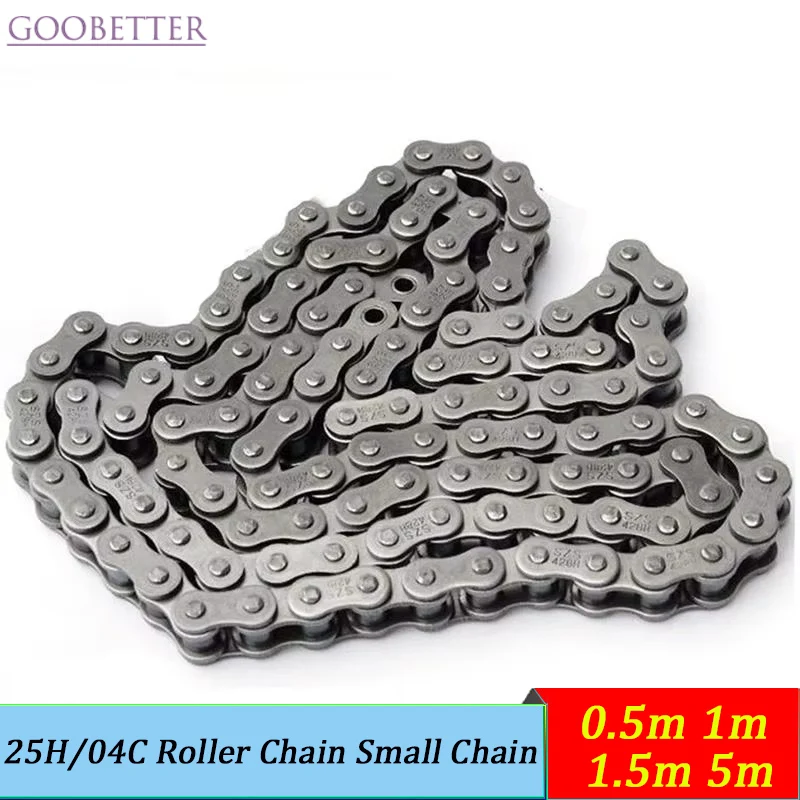 

25H/04C Roller Chain Small Chain 04C Chain 25H Chain 0.5m 1m 1.5m 5m Short Pitch Transmission Chain