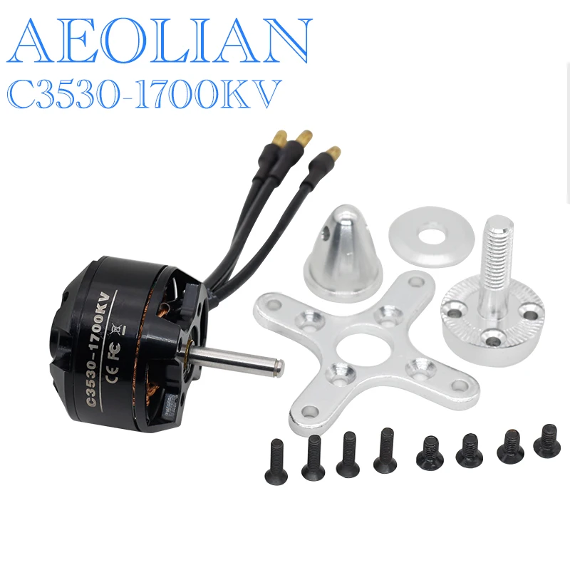 Aeolian Motor 3530 kv1700/1400/110 Outrunner Belectric Motor for RC Airplane fFx-wing