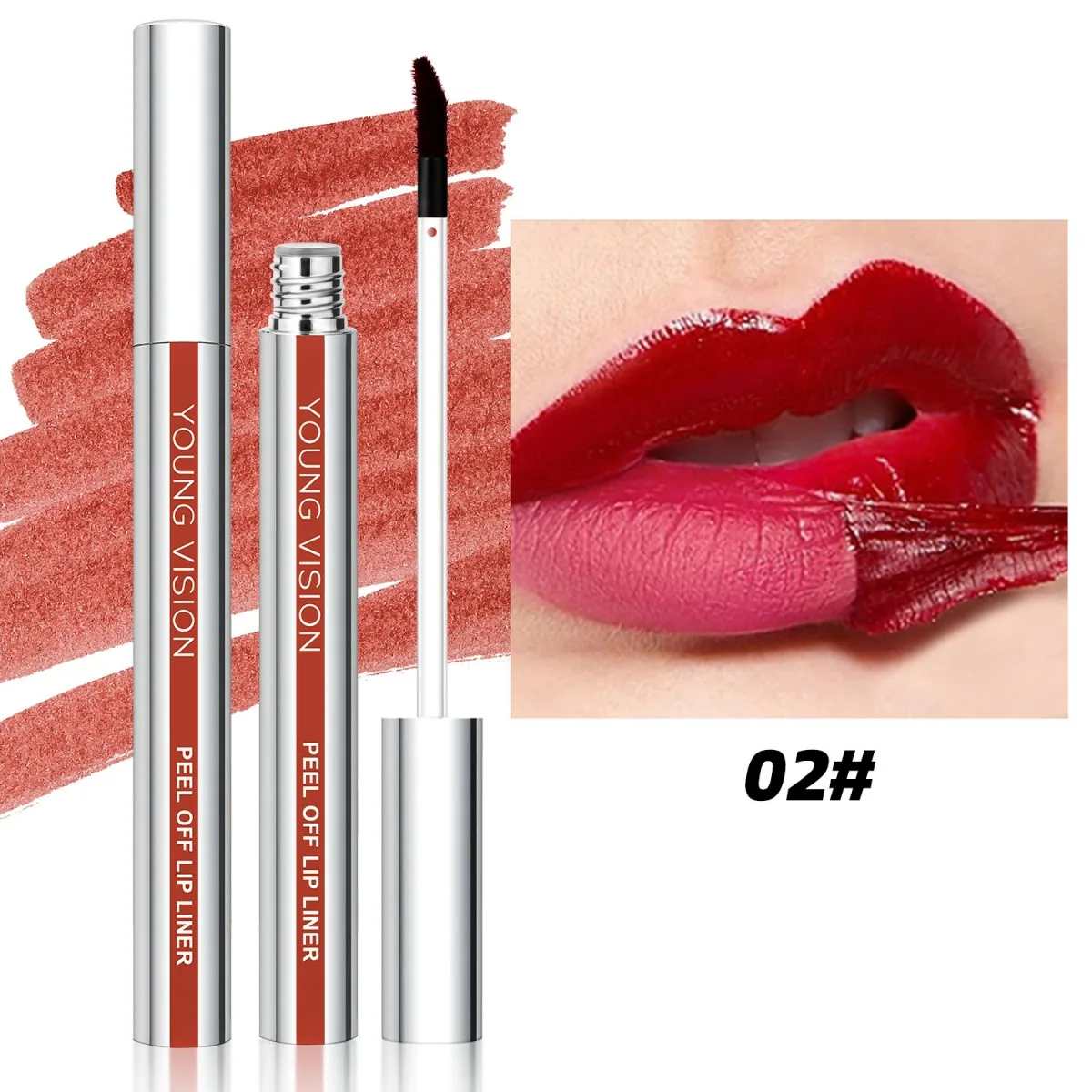 YOUNG VISION Peel-off Lip Tint Matte Long Lasting Lip Liner Pencil