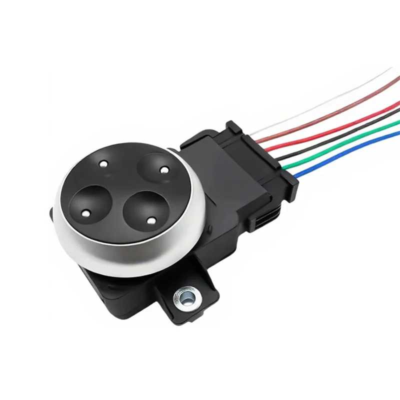 4-Way Electric Seat Lumbar Support Switch with Wiring Harness, Waist Support Button for Audi A3 A4L A6L Q3 Q5