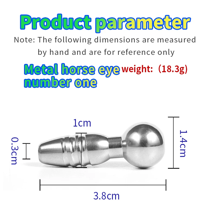 Metal Urethral Catheter Male Urethral Dilator Ejaculation Delay ToyHorse Eye Stimulation Penis Plug Masturbator Sex Toy for Men