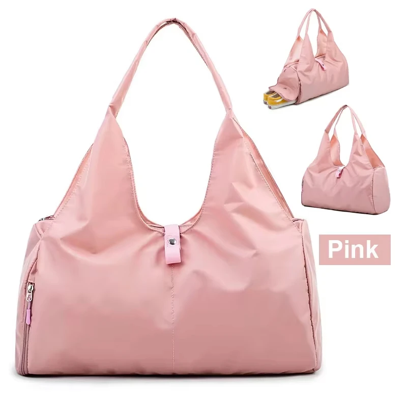 

Outdoor Travel Storage Bag Gym Fitness Handbag Women Sports Yoga Bag with Independent Shoe Compartment Quick-Drying Bag