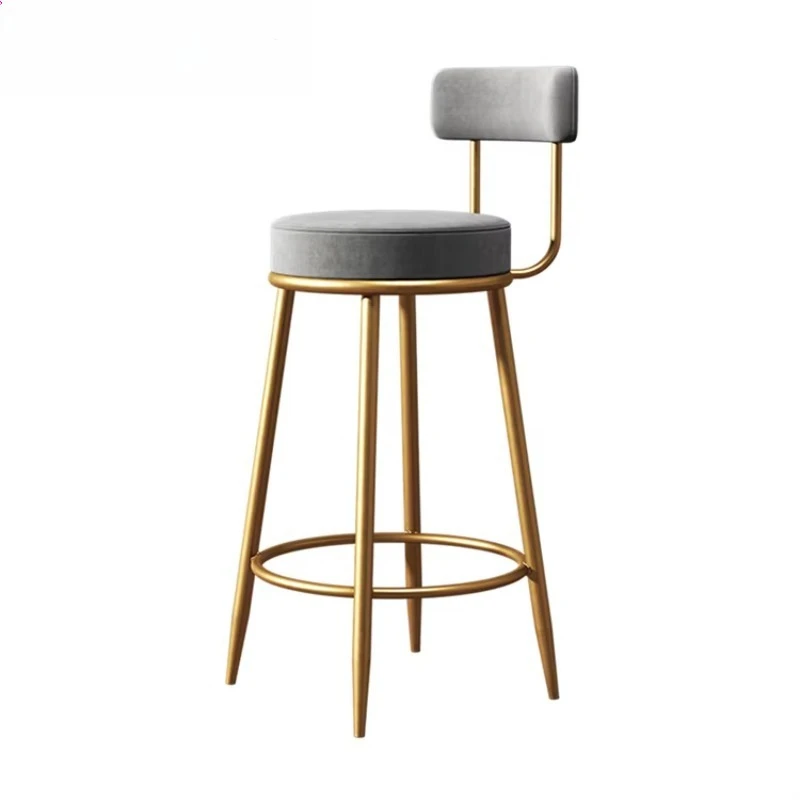 

Luxury Modern Counter Height Wine Bar Stool Metal Breakfast Kitchen Island High Chair Bar Stool Restaurant