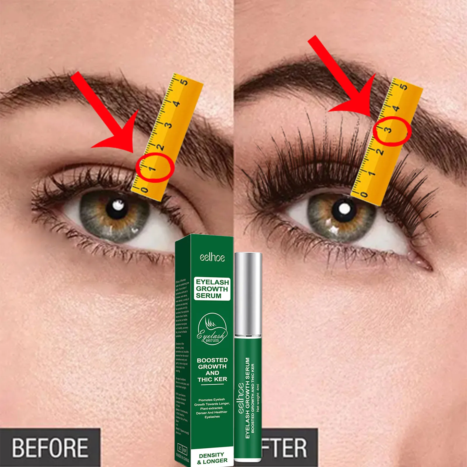Fast Eyelash Growth Serum 7 Days Natural Eyelash Enhancer Longer Fuller Thicker Curling Lash Treatment Eye Care Products Makeup