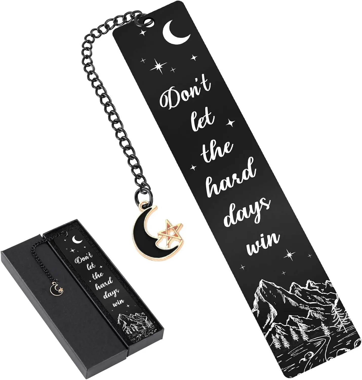 

Металлическая закладка «Фантастическая Лунная Гора» — вдохновляющий подарок для чтения для женщин, детей, студентов, учителей