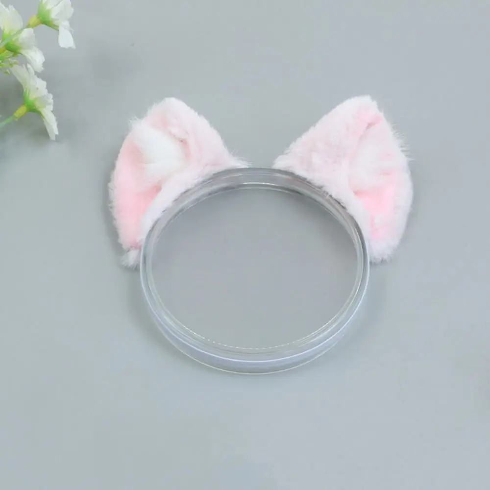 

Headband 20cm Plush Doll Headwear Cat Ear Hair Decor Doll Cat Ears Tail Plush Hairy Tail Cotton Doll Animal Ear