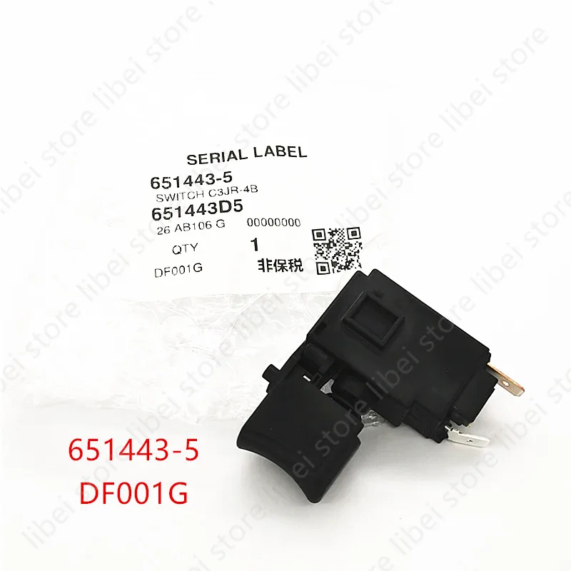 651443-5 New Switch Replace for Makita DF001G HP001G DTW300 XWT15 DDF486 DHP486 C3JR-4B