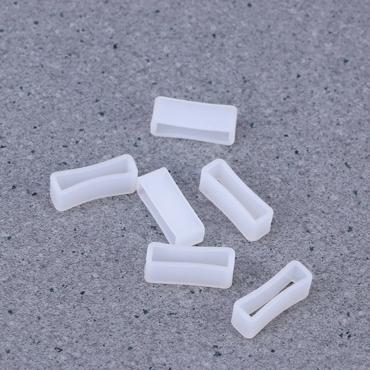 6Pcs 20Mm Flexible Silicone Watch Strap Loops Replacement Connectors for Bands Quick Fit Tool view 3