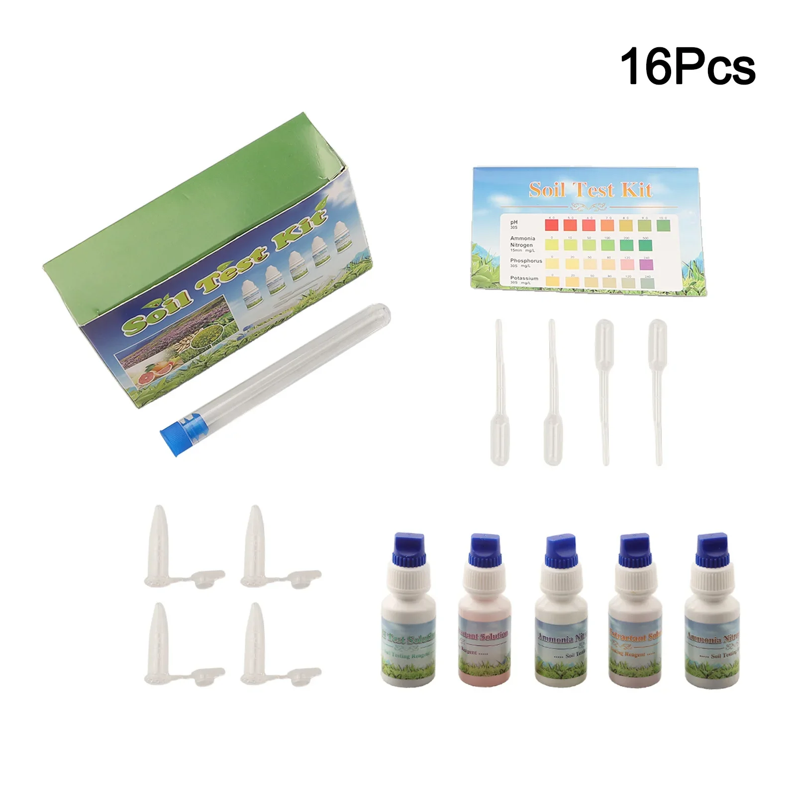 Accurate Gardening Test Kit NPK Levels Test Includes Essential Tools Promotes Healthy Plant Growth Test Control Sheets