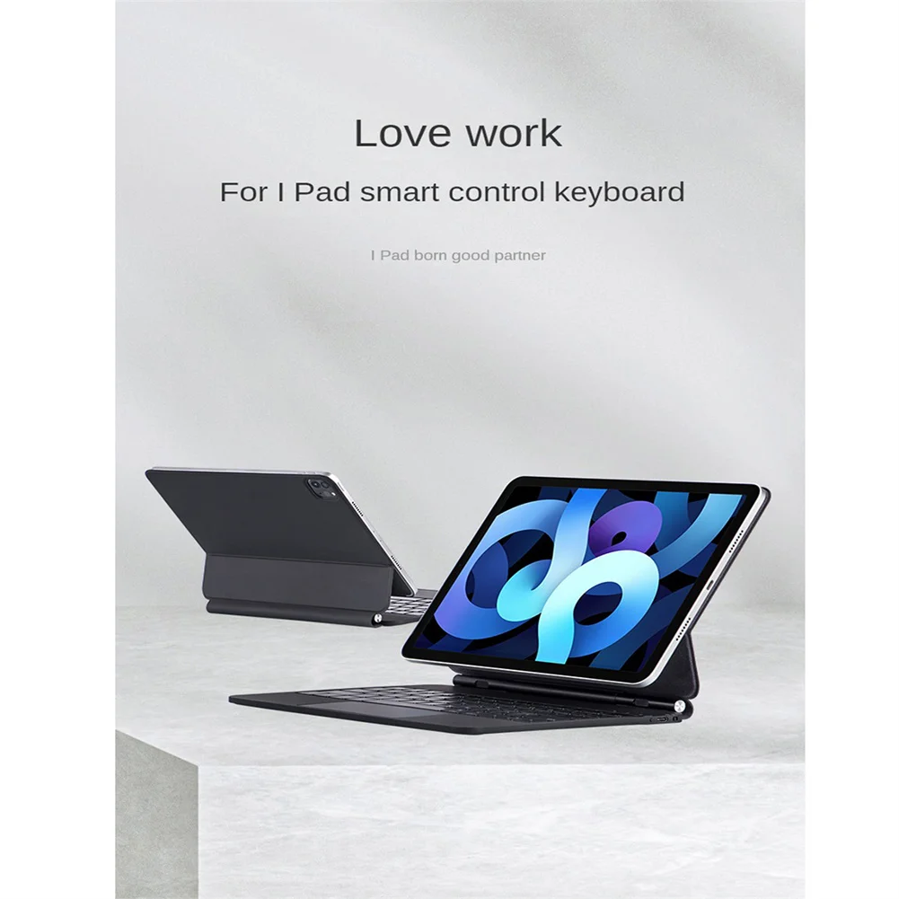 Keyboard Magic Case Compatible For IPad 10 Air45 10.9Pro11 Springy Backlit Keys 135° Adjustable Multi-Touch Trackpad