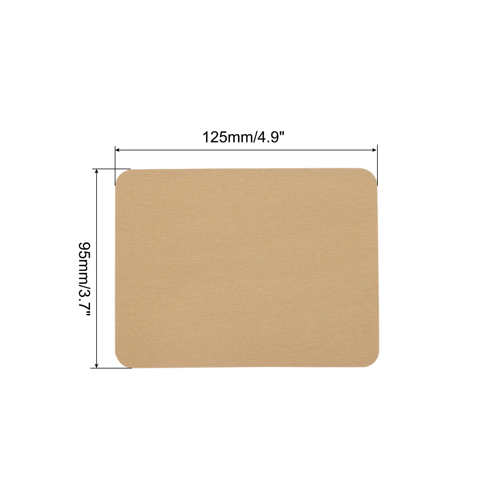 6Pcs Iron on Patches Fabric Repair Patches Iron-On Mending Fabric Khaki for Clothes Repair Pants Hole Repairing and Decoration