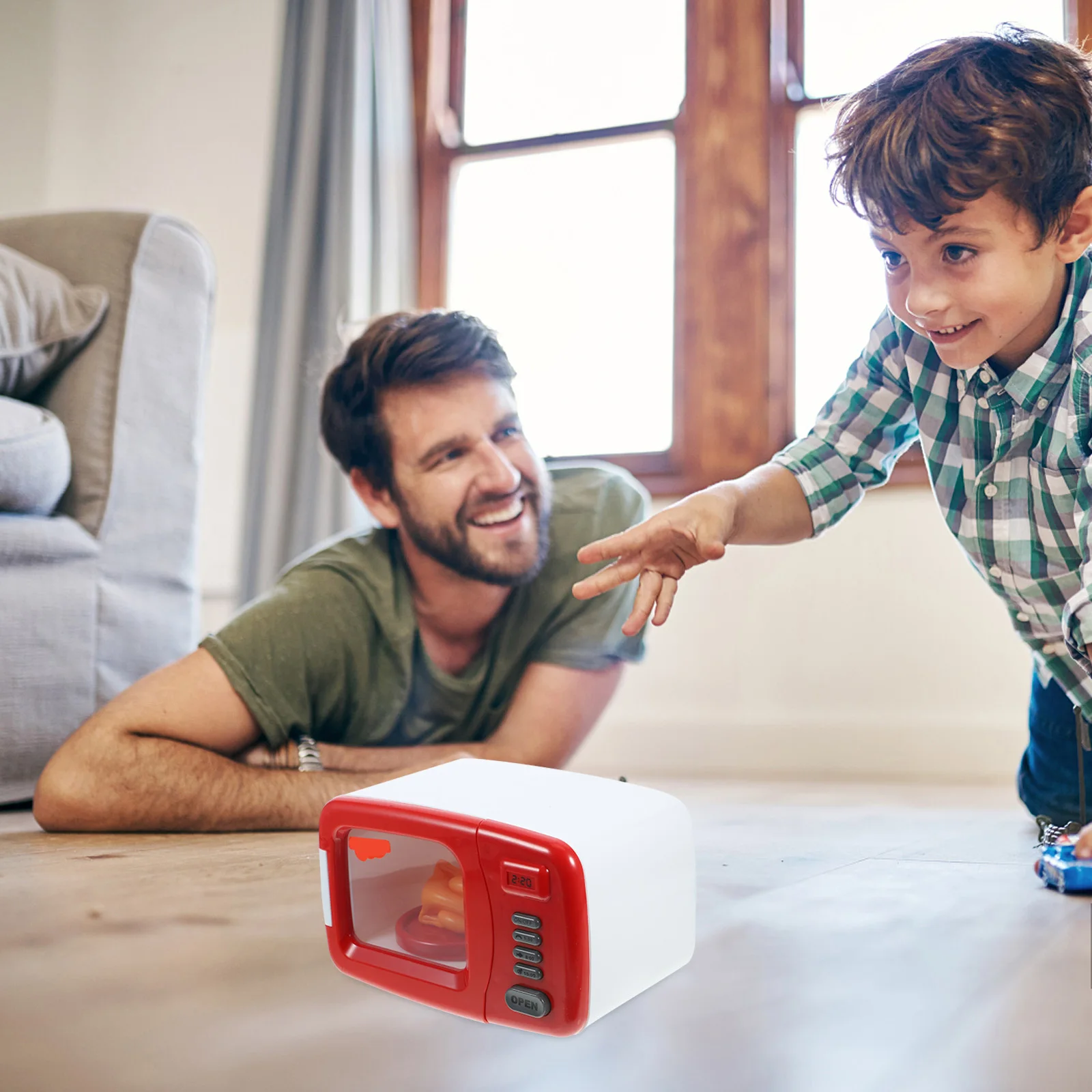 Simulation Mikrowelle Praktisches Spielzeug Kreatives Rollenspiel Kindermöbel Spielzeug Abs Simuliertes Mini