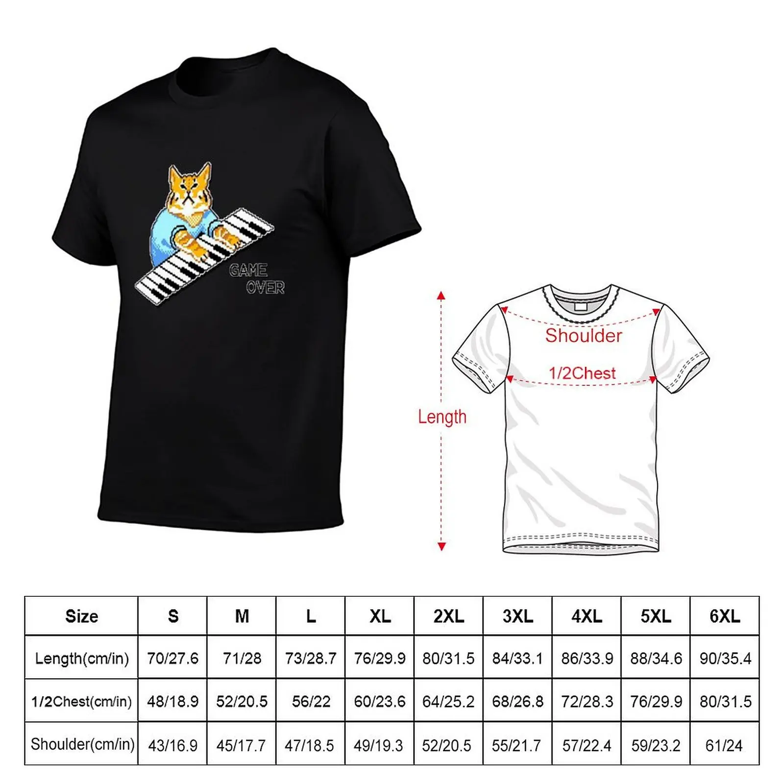 IT Crowd roy's tshirt piano cat design available on a wide range of clothing, stationery and giftware. T-Shirt