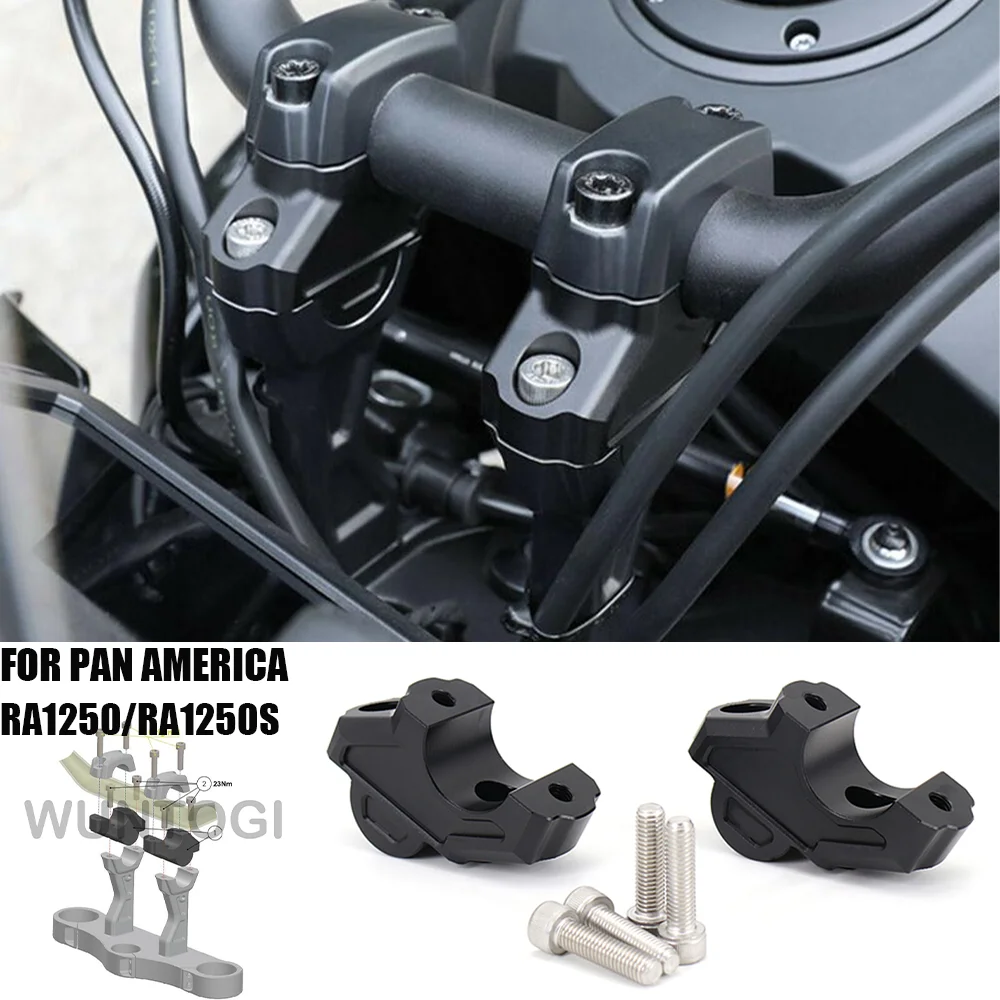 For Pan America 1250 RA1250 RA1250S Handlebar Risers Handlebar Riser Backward Adapters With Offset