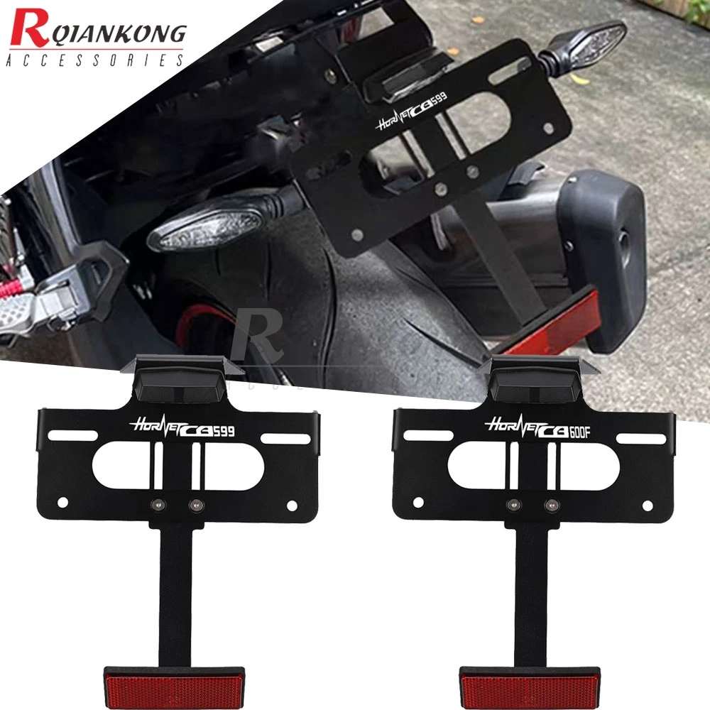 

License Plate Bracket For Honda CB599 CB600F Hornet 2007-2008-2009-2010-2011-2012-2013 Tail Tidy Fender Number Holder Support