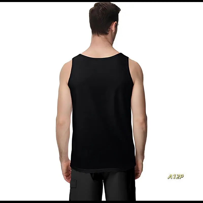 

Men's Tank Tops Summer Sleeveless Tee Cool Workout T-Shirts Beach Athletic Undershirts