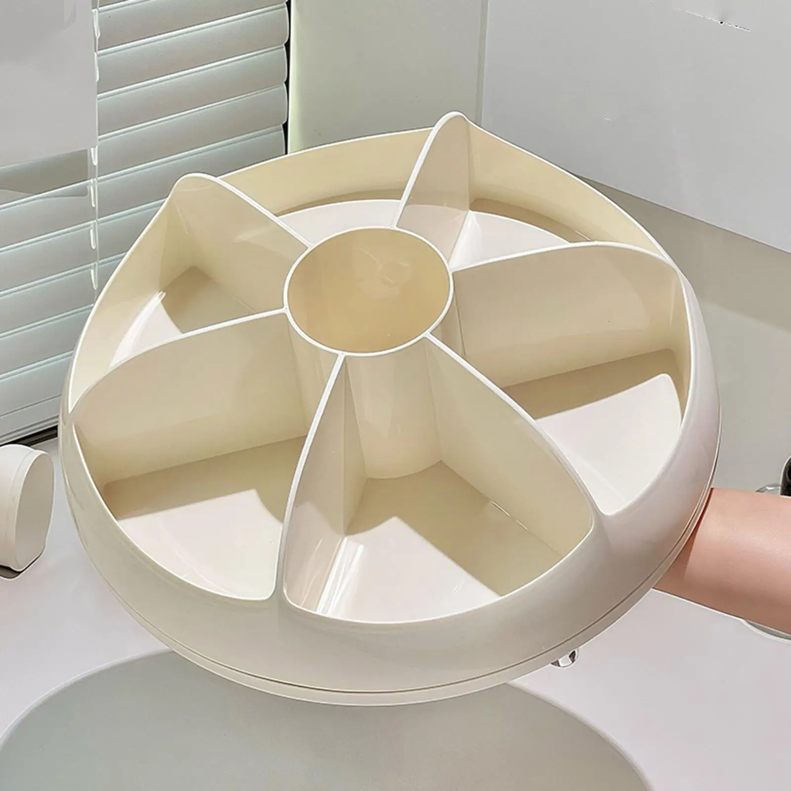 

Cosmetic Storage Holder Tray Makeup Turntable Spin Stand for Cabinet Bedroom