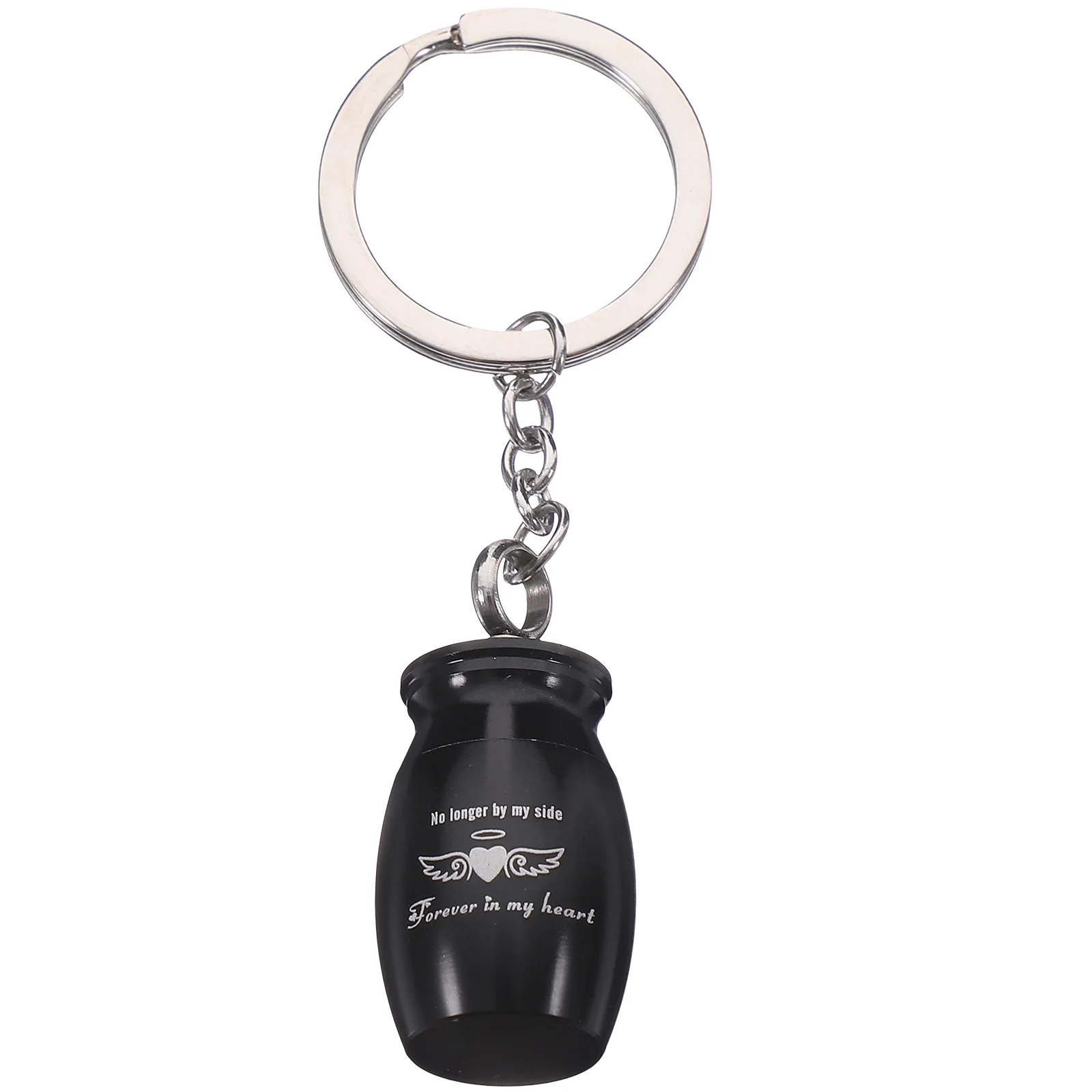 

Pet Urn Jewelry Dog Memorial Keepsakes Cremation Keychain for Metal Urns Present Ashes Black