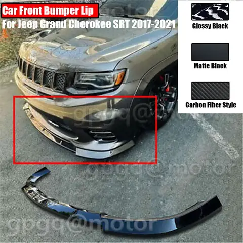 For Jeep Grand Cherokee SRT 2017-2021/Trackhawk 2018-2021 Car Accessories Front Bumper Lip Spoiler Splitter Diffuser Body Kit 10 best sales trackhawk - №5