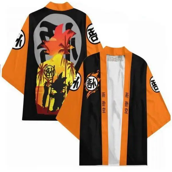 Dragon Dragon Ball 2023 New Summer Feather Kimono 3D Digital Printing Loose Cardigan Cape Youth Popular Casual best Gift